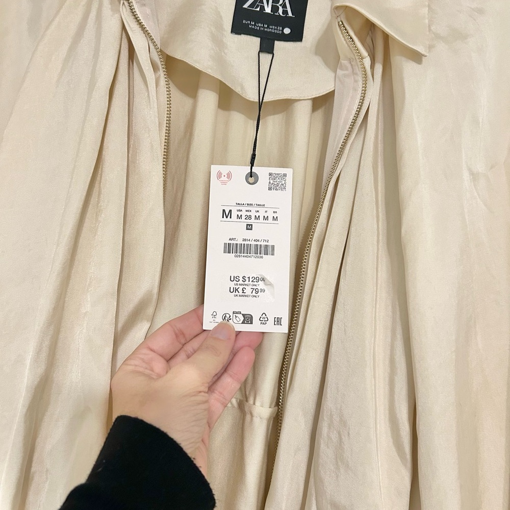 Zara Women's Beige Trench Coat